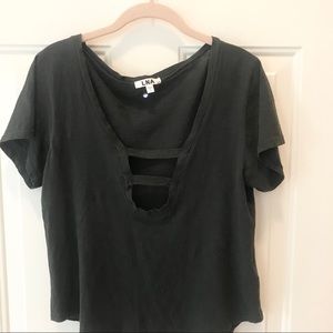 LNA Dark Rustic  Grey t-shirt